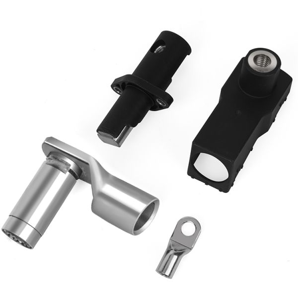 Custom High Precision CNC Machined Silver Plated Copper Socket Terminal, RoHS Compliant Electrical Contact