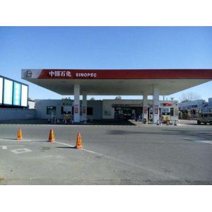 Quality Prefab GB Q235 Filling Gas Station Canopy Hot Dip Galvanized for sale