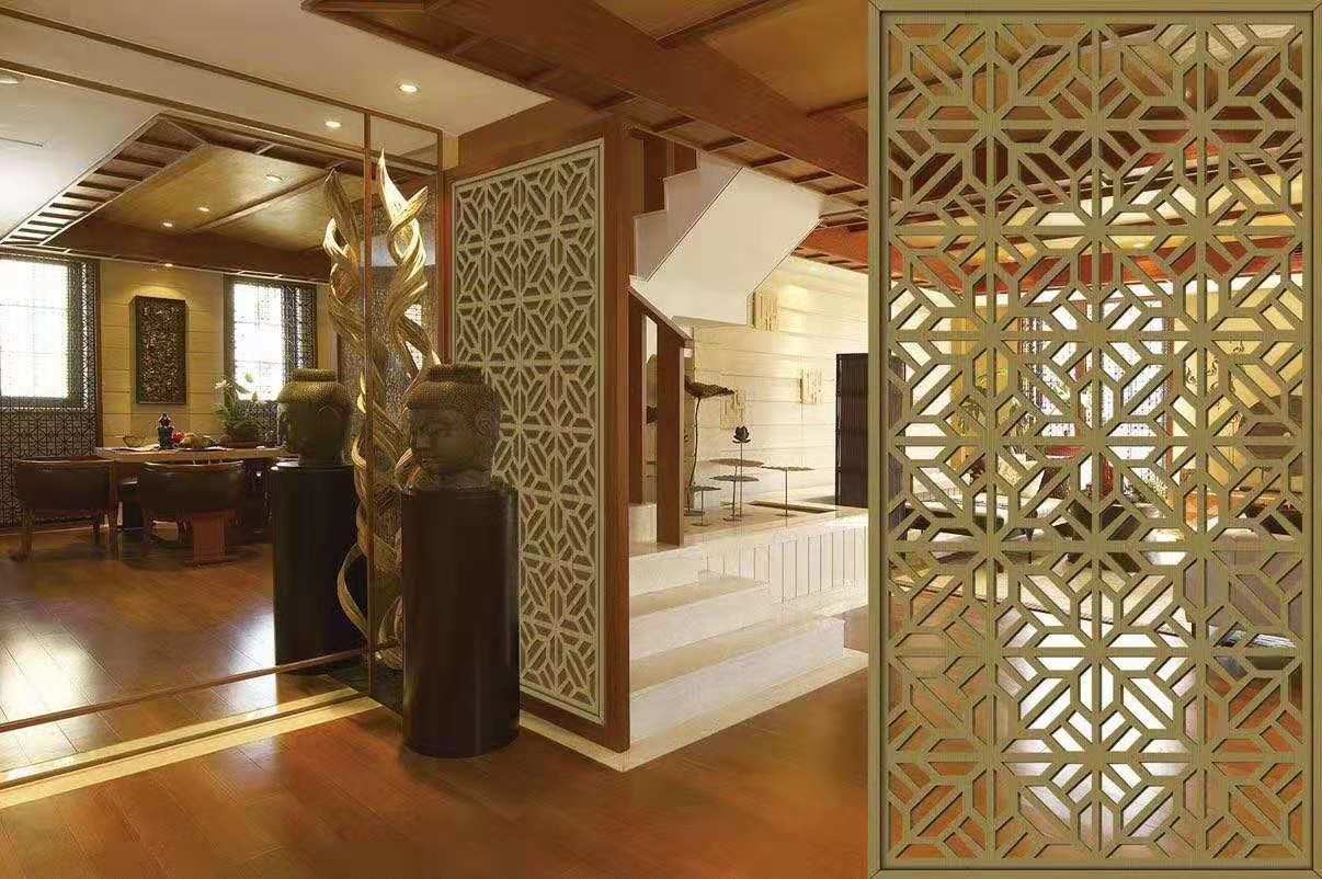 Quality Black Metal Laser Cut Panels For Railing Balustrade Balcony for sale