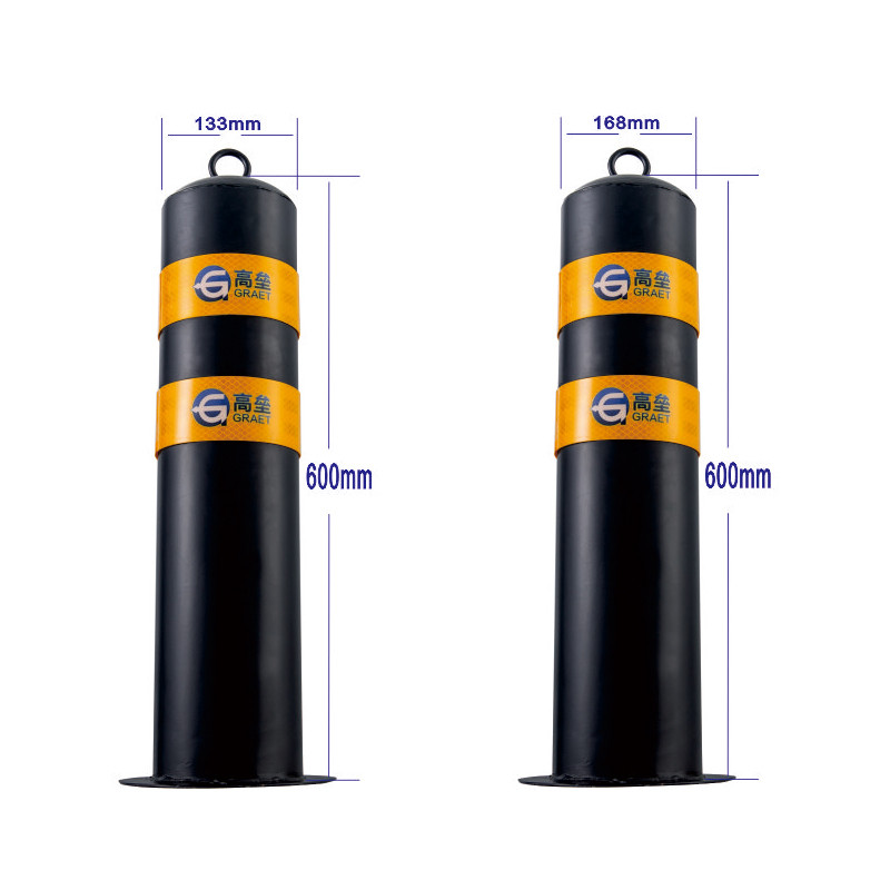 Quality 201 Stainless Steel Fixed Bollards 700mm Domed Top Car Security for sale