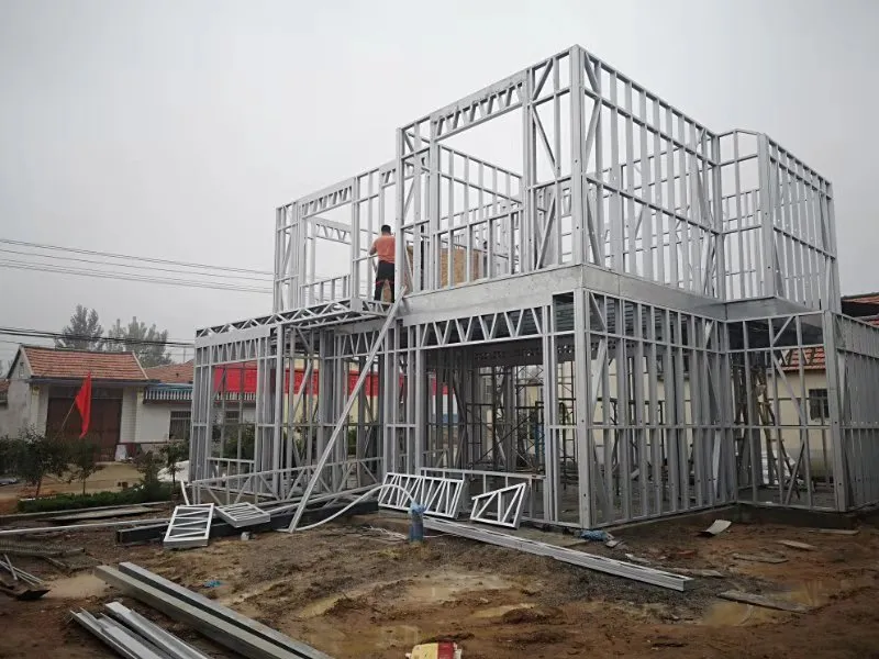 Wholesale 54 M2 Prefab Lightweight Steel Frame Garage Carport Storage Shed