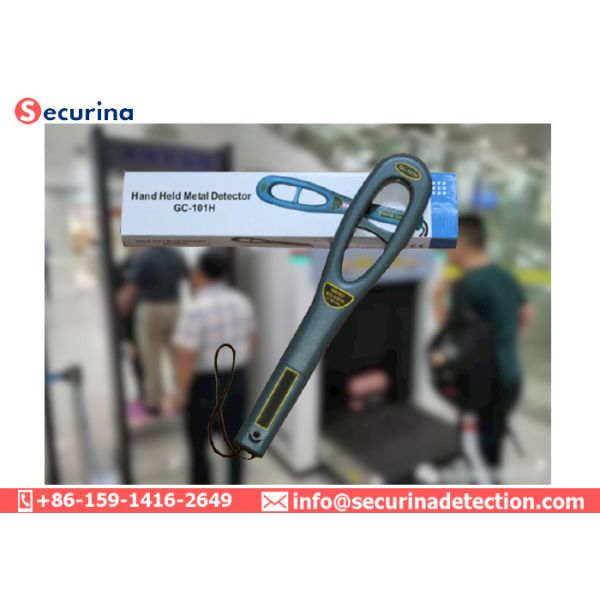 240VAC Hand Held Security Detector 22KhZ LED Vibration Alarm 6hrs Charging