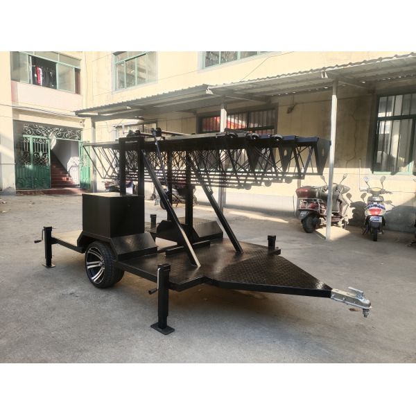100ft Tower Height 30m RAPID DEPLOYMENT Trailer Tower With Shelter Cell On Wheels COW