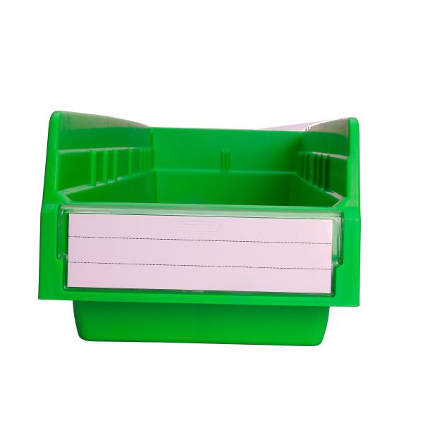 Plastic Storage Shelf Bins for Workshop Organizer Space Saver Workbench Crate Solid Box