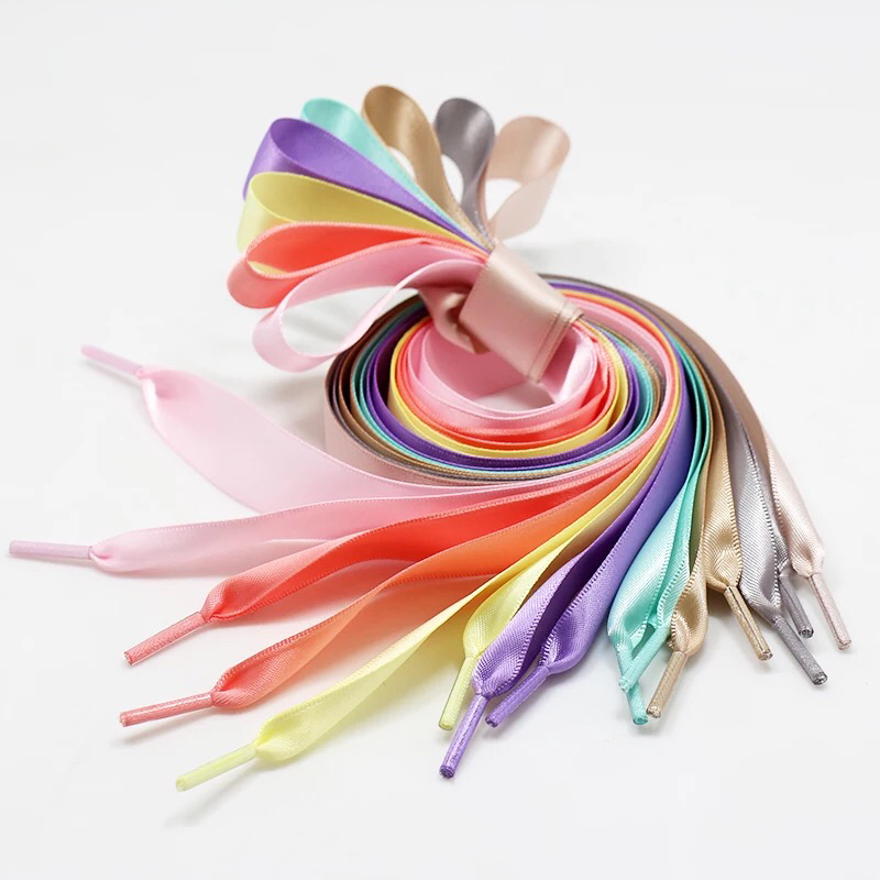 Manufacturing Wholesale Custom Satin Grosgrain Ribbon Shoe Lace