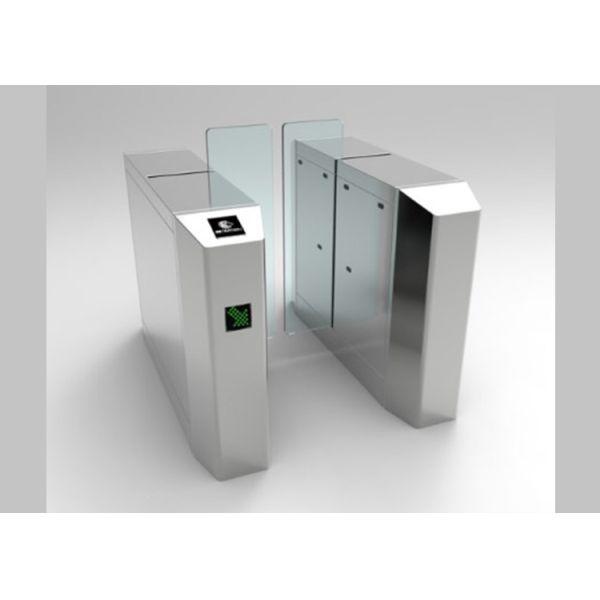 Stainless Steel Bi-Directional RFID Security Turnstile Gate with brushed finish