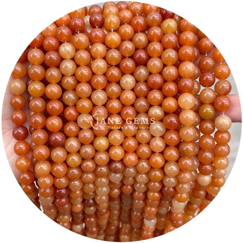 Wholesale Natural Crystal Gemstone Round Beads Round Loose Bead Accessories Stone Beads Spacer for Jewelry Making Diy