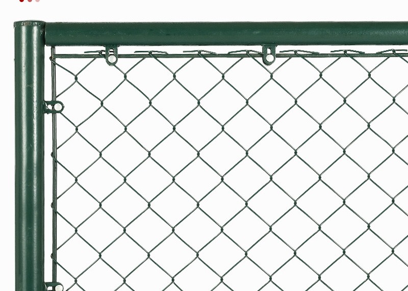 12 Feet Green PVC Chain Link Fence 45x45mm Diamand Hole