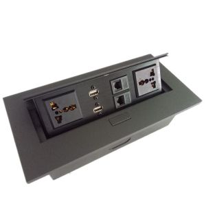 Quality Hidden Conference Table Electrical Box Easy To Install Zinc Alloy for sale