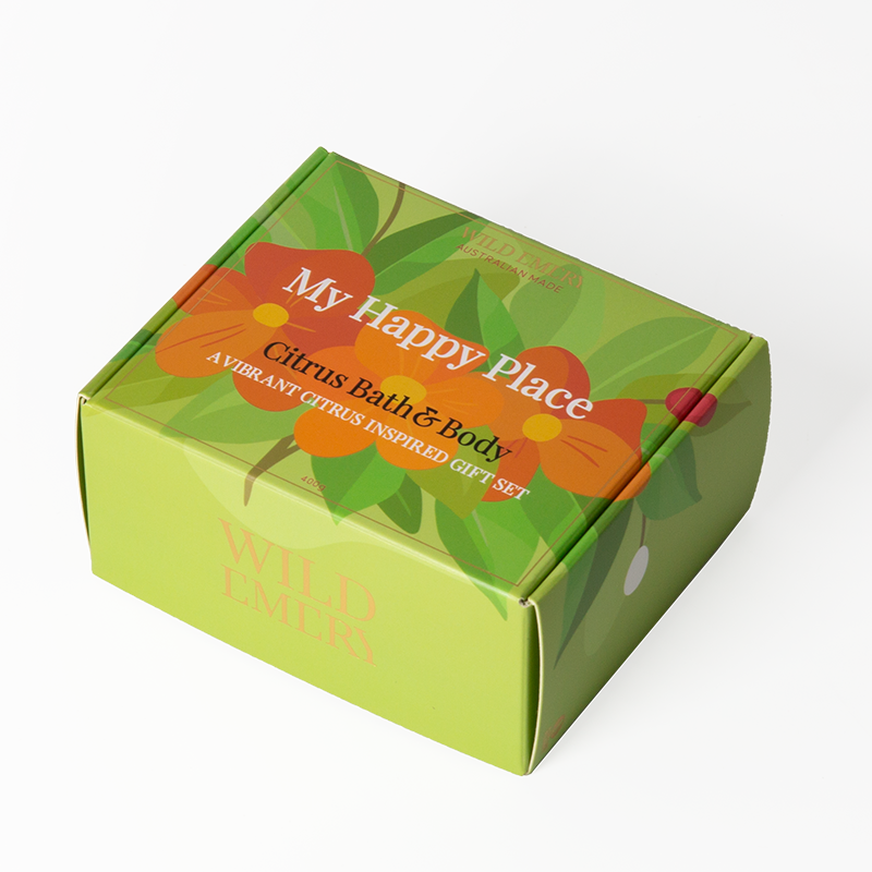 Double Side Paper Packaging Box Green Ivory Board Box for Chocolate Pantone CMYK