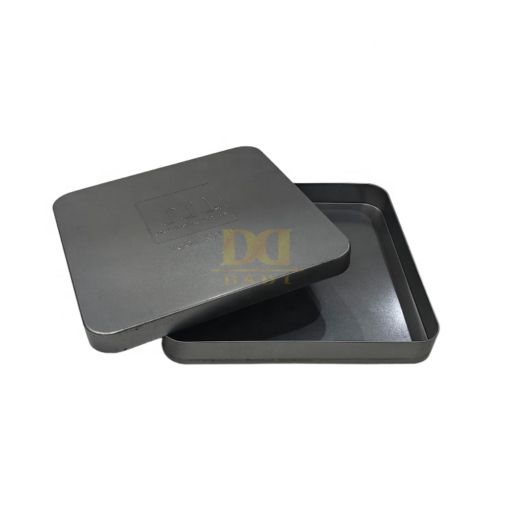 DADI Rust Proof Metal Candy Tin Box Square Silkscreen Tin Packaging for Snacks