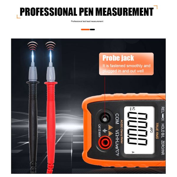 VICTOR 615B DC 1500V 1000A True RMS AC DC Digital Clamp Multimeter with Live NCV solar energy clamp meter