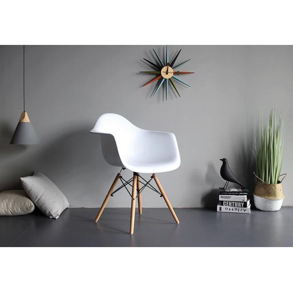 Nordic dining EAM DAW chair household desk backrest creative modern simple restaurant coffee negotiation plastic chair