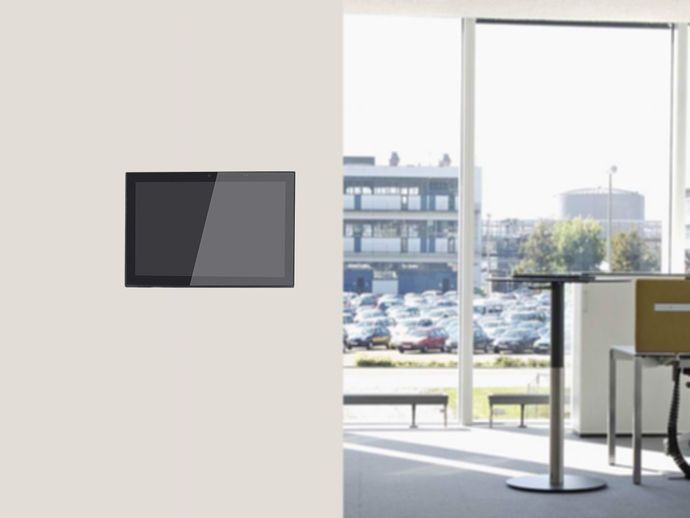 Customization Industrial grade 10.1" wall mount POE tablet PC with LED light, GPIO / Serial Port