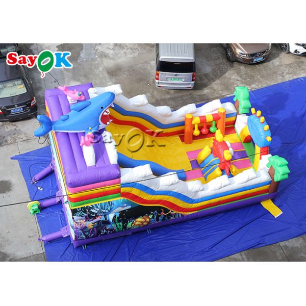 Inflatable Bouncy Slide Commercial Jumbo Inflatable Jumper Slide Combo For Children