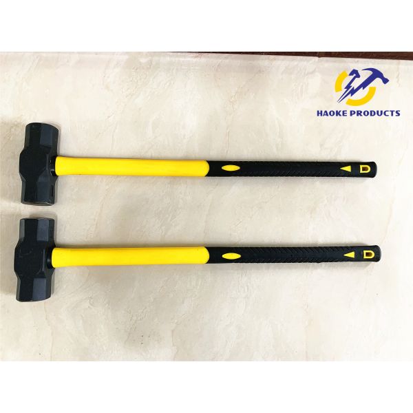 No Deformation And Safty American Type C1045 Forged Carbon Steel Sledge Hammers With Plastic Coated Handle