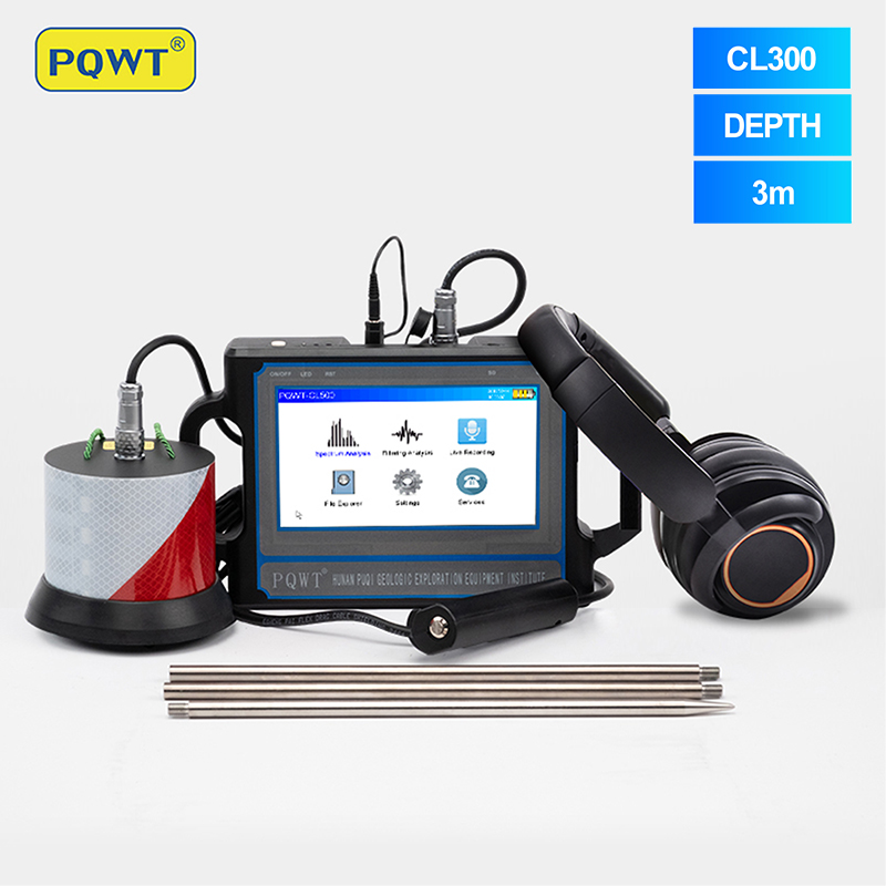 PQWT CL300 Water Leak Sound Detector 3M Irrigation Leak Detection Tools