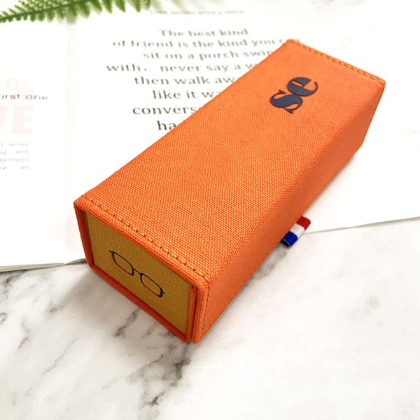 Factory New Design Eco-Friendly Top Quality Handmade Canvas Folding Sunglasses Case