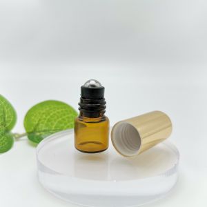 Refillable Clear 5ml 10ml Amber Glass Vials With Roller Ball