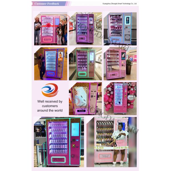 Smart 24 Hours Self-service Automatic Custom Hair Vend Machine Cosmetics Vending Machine Lash Vending Machine