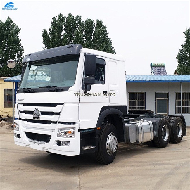 50 Tons Used Howo Dump Truck , Used Flatbed Trucks Prime Mover Truck Head