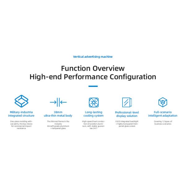 43-Inch Vertical Advertising Touch Control Display Customizable Floor-Standing Indoor Digital Signage Machine