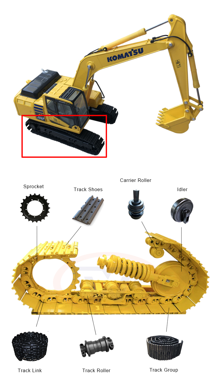 Digger Track Parts Sprocket Bolts M14*M45 Alloy Steel Process Forging Machining