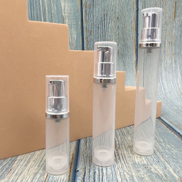 PP Mini Pump Spray Bottle 10ml 15ml Screw Closure Cosmetic Lotion