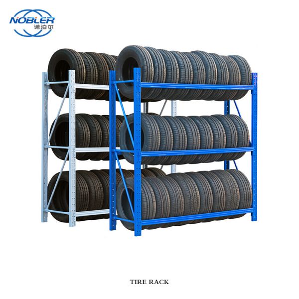 Heavy Duty Stacking Detachable Metal Tire Storage Rack Display Used Tire Racks