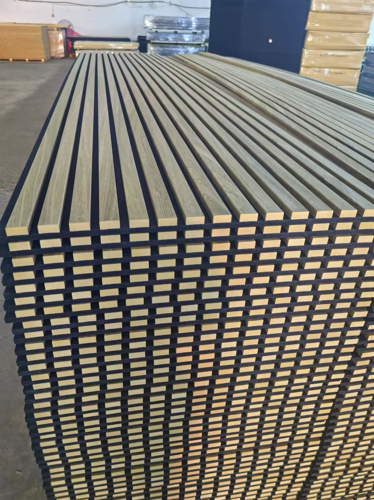Akupanel Akoustik Panel Wooden Slat Acoustic Panel For KTV Soundproofing