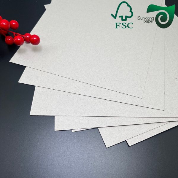 FSC Certified Recycled Book Binding Board Gray Cardboard Sheets 1.0mm 70cm 100cm For Carton Dividers