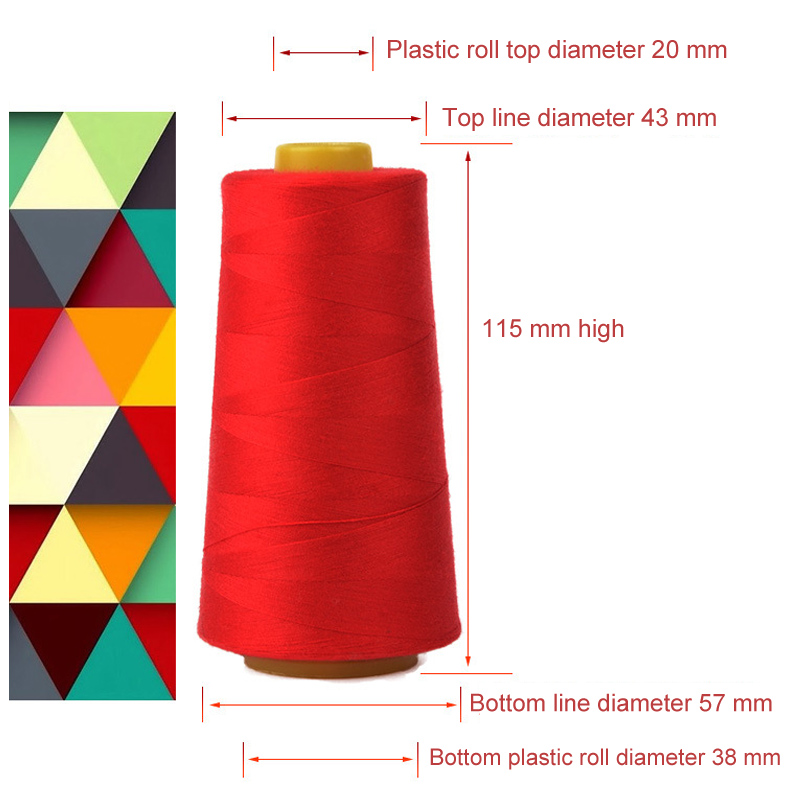 Sewing Thread 100% Polyester 3000 Yards/Spool of yarn 40/2 All-Purpose Professional Threads For Sewing