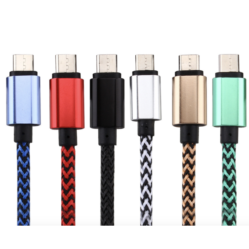 Factory hot selling rope type-C usb cable usb 3.0 fast speed