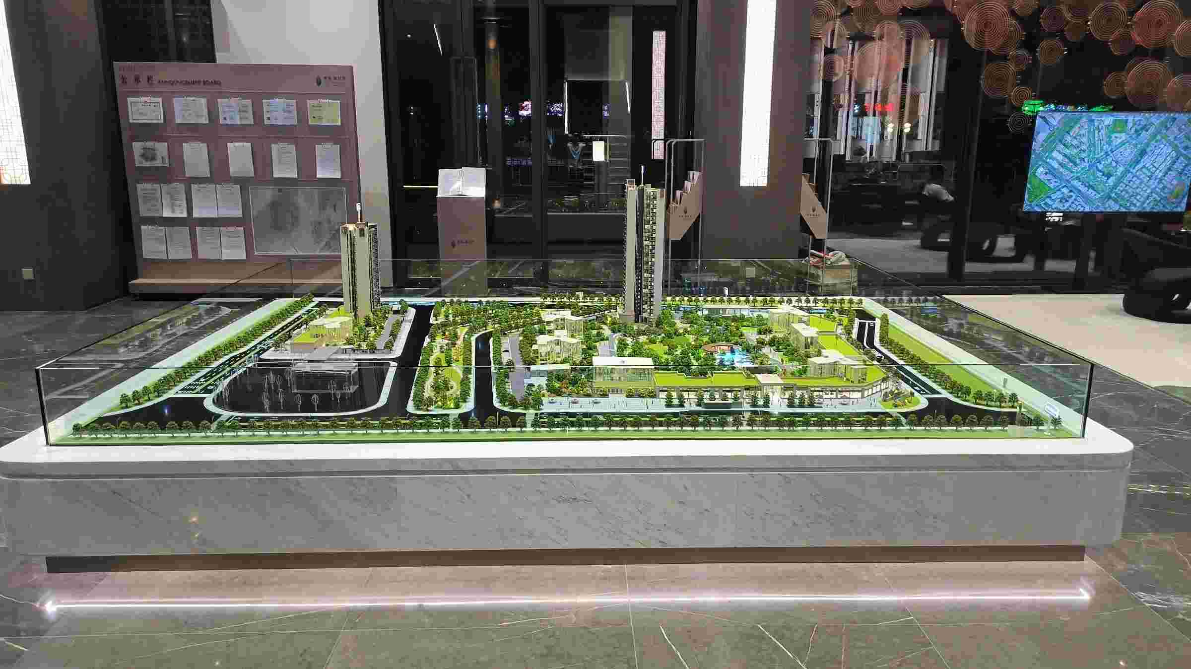 Residential Architectural Site Model Real Estate Scale Model 1:150