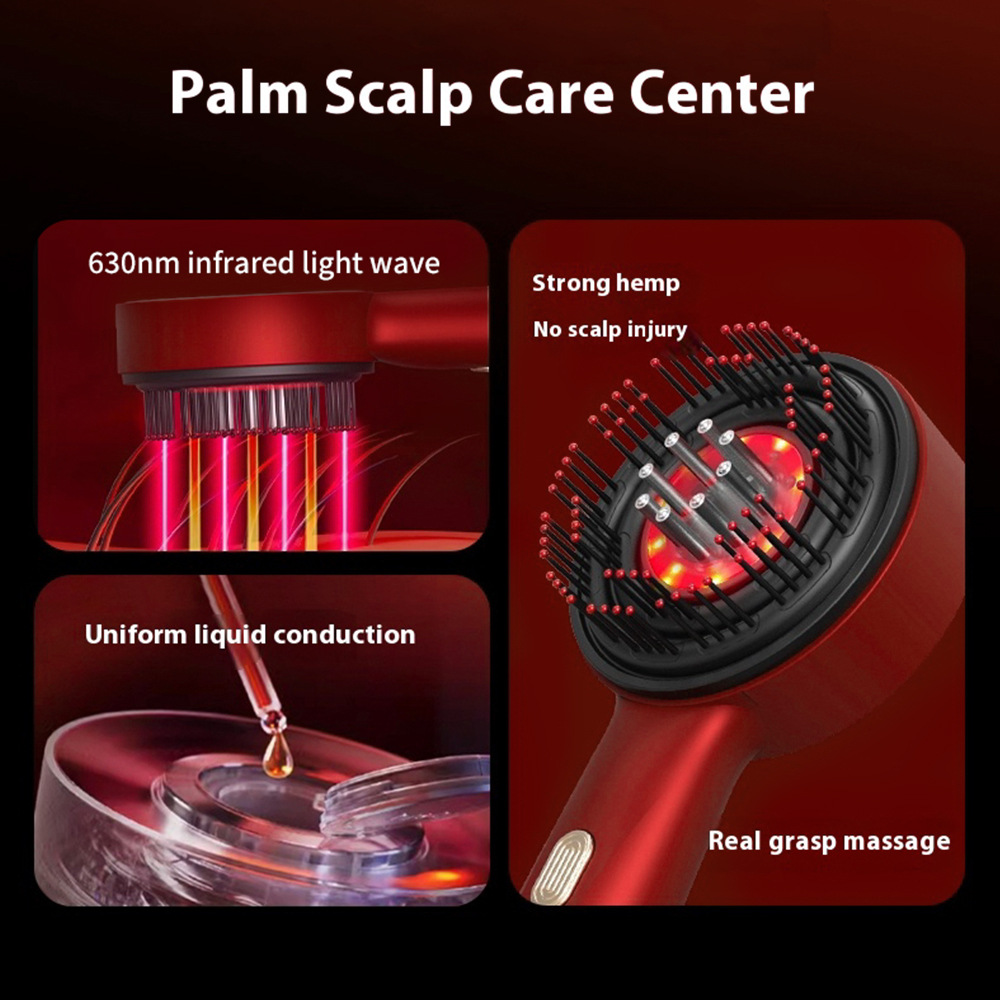 Ionic Hair Growth Comb Oil Dispenser Electric Laser Scalp Massager Head Massager