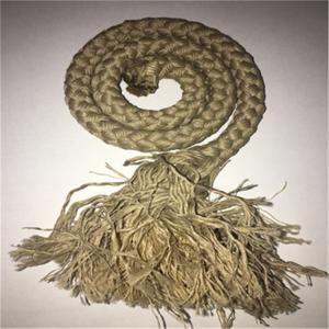 Quality Brown Braided Polyester Rope With PE Rattan Webbing Hot Resistant for sale