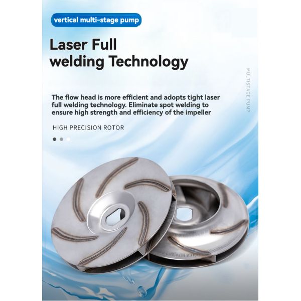 Hi-Tech Stable Vertical Multi Stage Centrifugal Water Pump Impeller