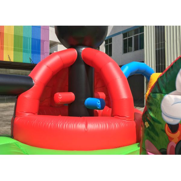 Amusement Disney Mickey Park Inflatable Jumping Bouncer With Hand Printing