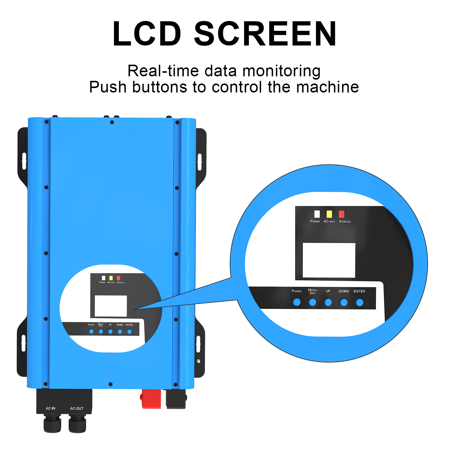 3Kw Pure Sine Wave Bidirectional Inverter For Battery Charging DC12V To AC220V