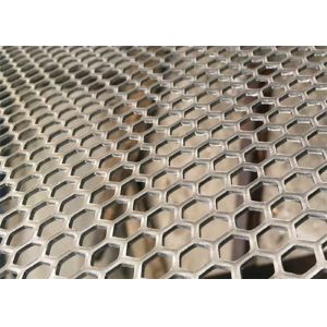 China Punching 1*2m Hexagonal Hole Perforated Wire Mesh on sale