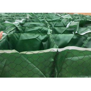 Quality Hexagonal Wire Twisted Gabion Basket Square Rectangular Hole Shape for sale
