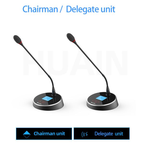 Custom Wired Digital Conferencing Equipment Conference Delegate Mic Desktop Microphone System