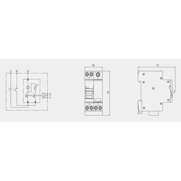 Compact Type 2 Surge Protection Device Combined With Mini Circuit Breaker