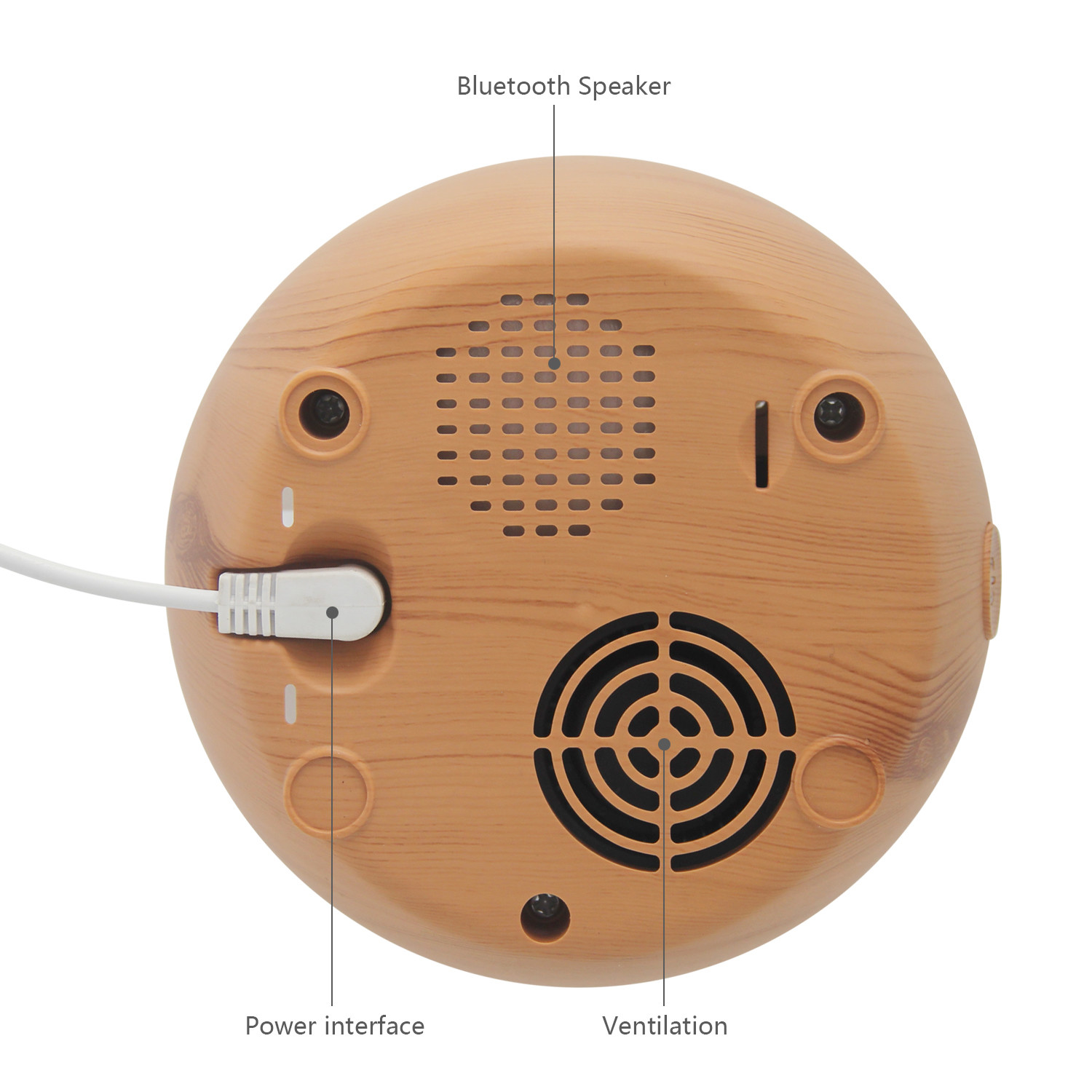 350ML Ultrasonic Aroma Diffuser Home Use Light Wood Diffuser With 7 Color Lights
