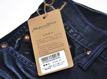 UHF Paper Adhesive Inlay RFID Tag , Clothing Sticker Apparel Tag Label For Garment Tracking