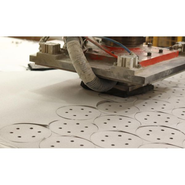 White Aluminum Oxide Hook And Loop Sanding Disc For Wood Orbital Sander