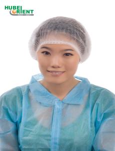 Quality Disposable Double Elastic Non Woven Bouffant Head Covers for sale