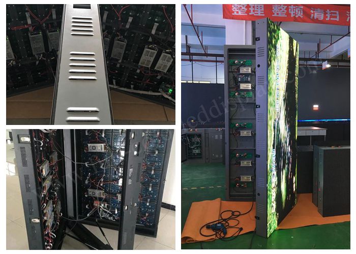Double Sides Full Color Outdoor Advertising Led Display Front Open Service AC 220V
