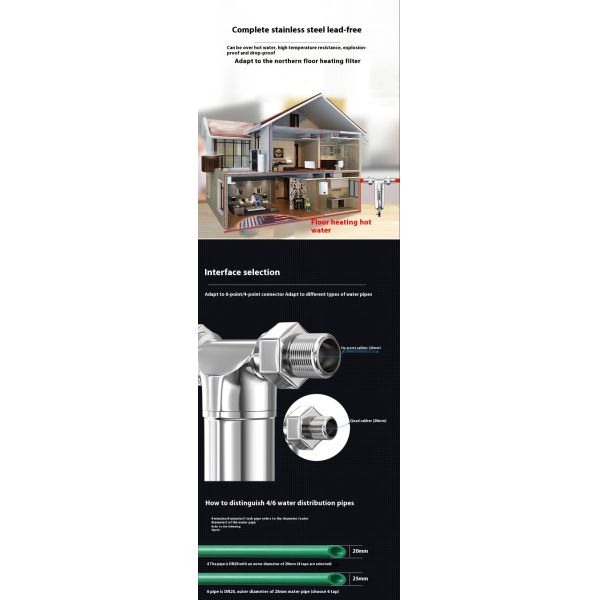 SS304 Hot Water Filter Tap 240*125*80mm Dimensions For Optimal Water Filtration