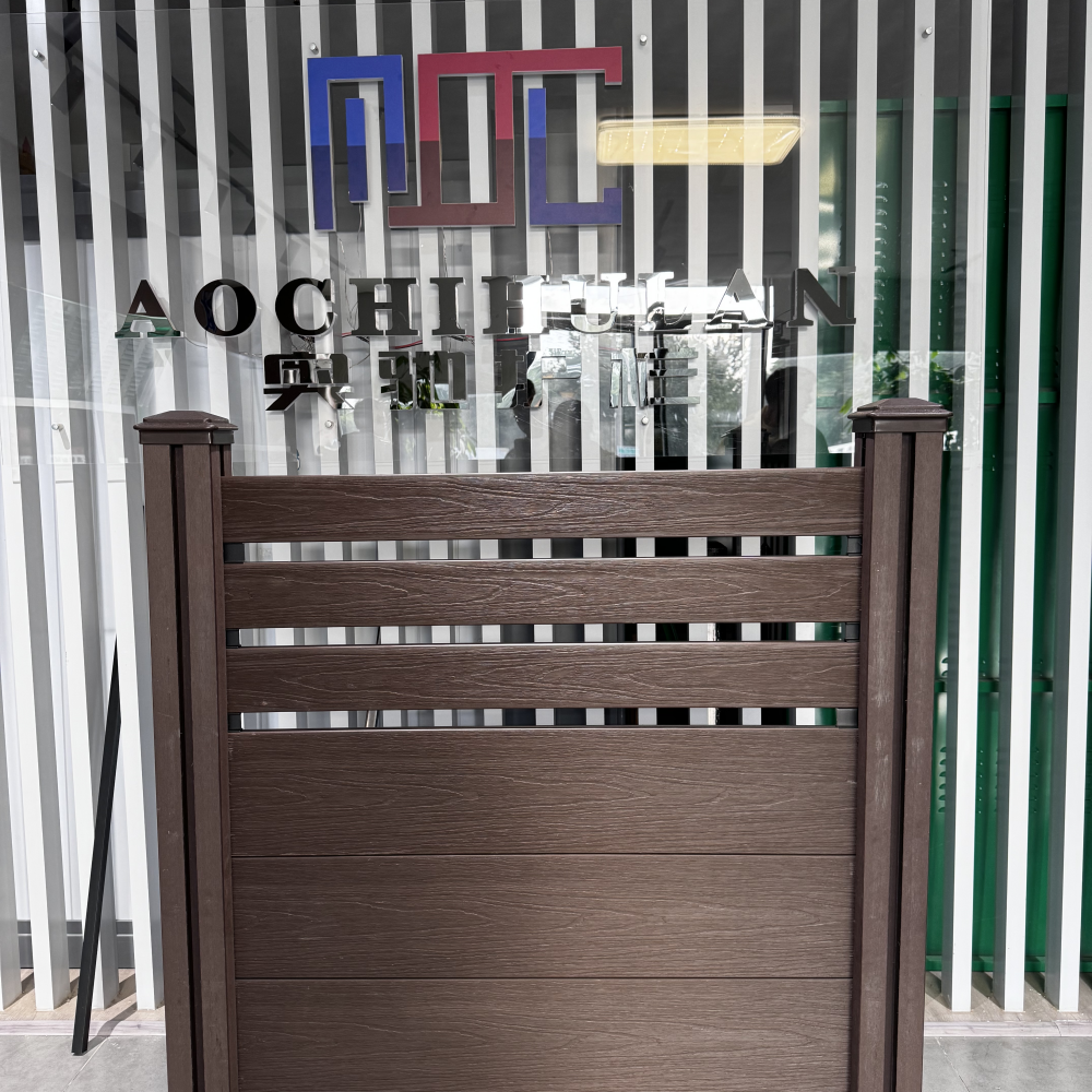Coffee Color Decorative And Functional WPC Fencing Panels for Outdoor home